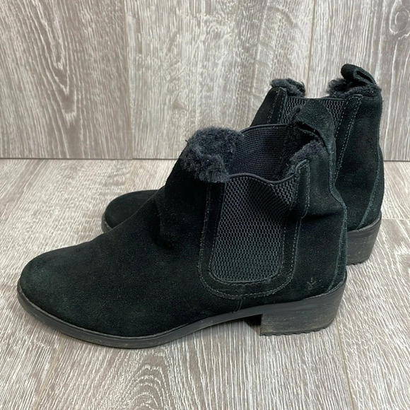 Emu Australia Ellin Suede Chelsea Boot Waterproof Merino Wool Lining Black 6 - Picture 3 of 16